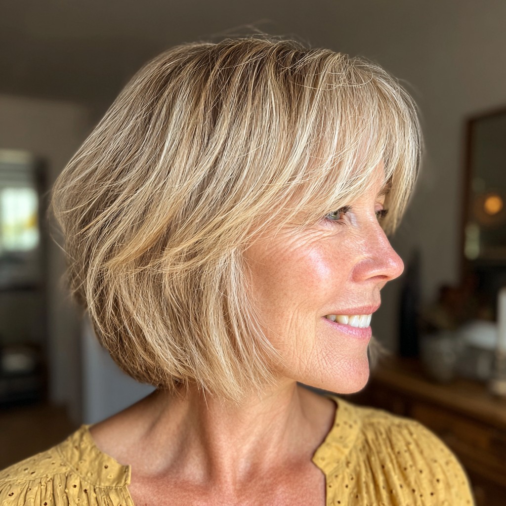 Soft Textured Bob with Subtle Layers