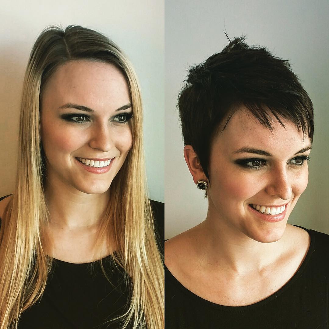 Bold Short Pixie with Textured Layers