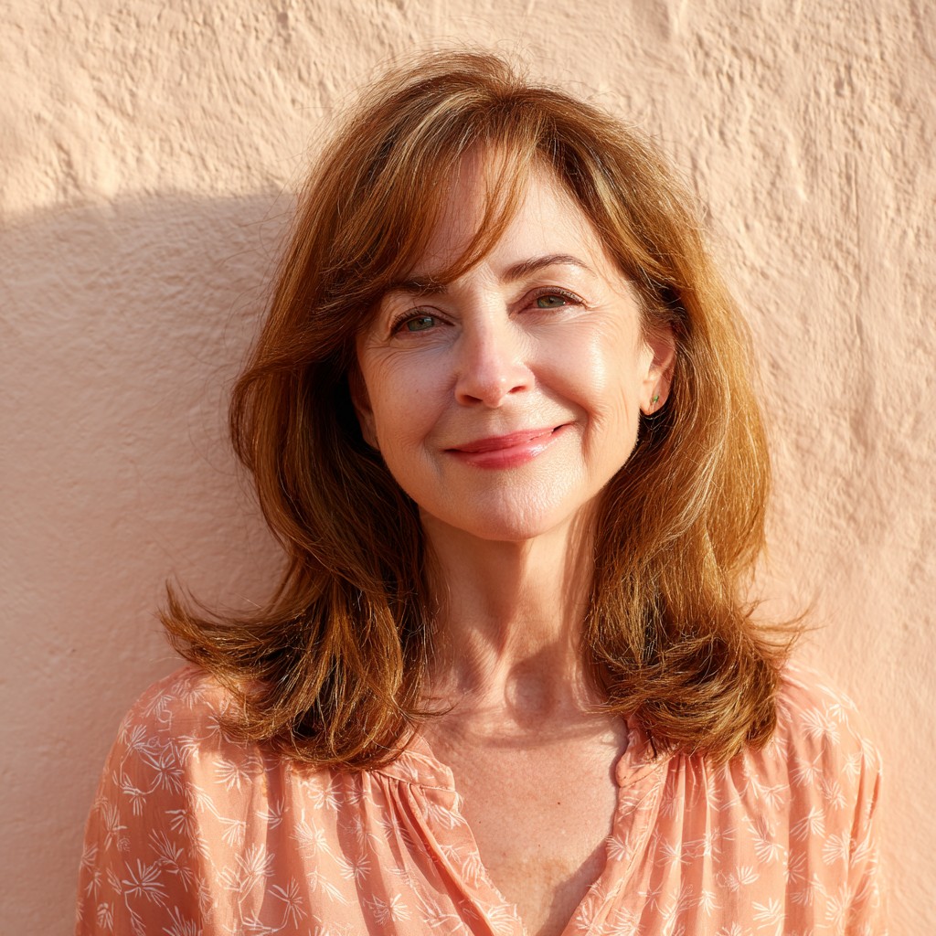 Charming Long Layers with Flattering Side Bangs