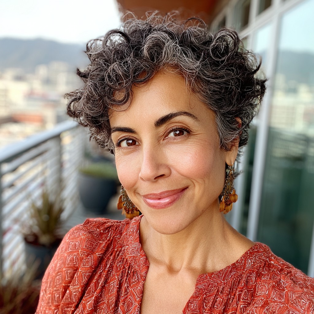 Chic Curly Crop with Effortless Volume