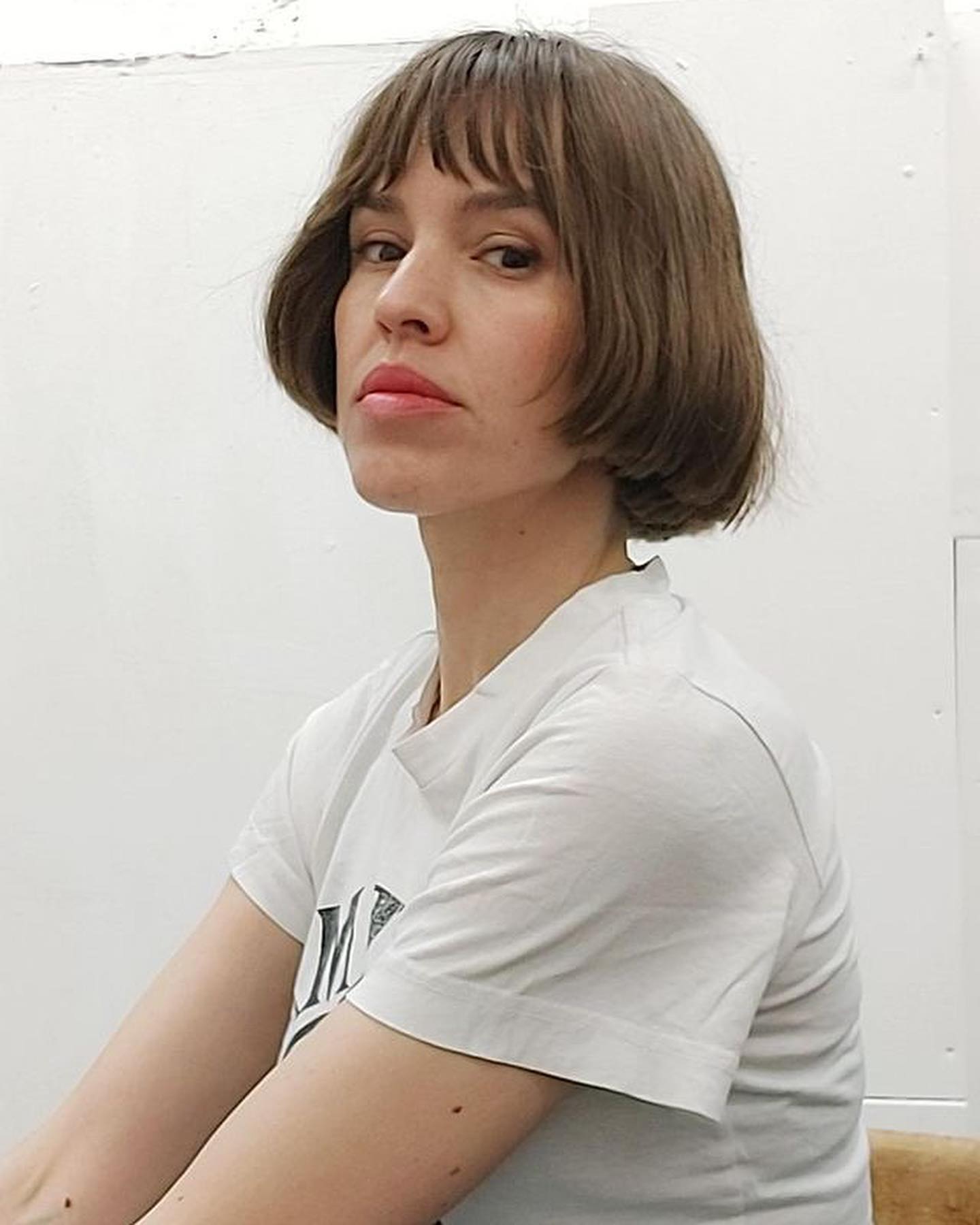 Chic Rounded Bob with Soft Bangs