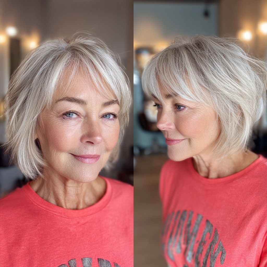 Chic Textured Bob with Soft Layers