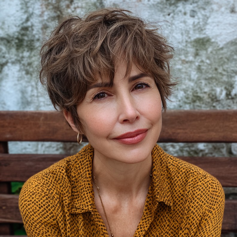 Chic Textured Pixie Cut with Soft Layers