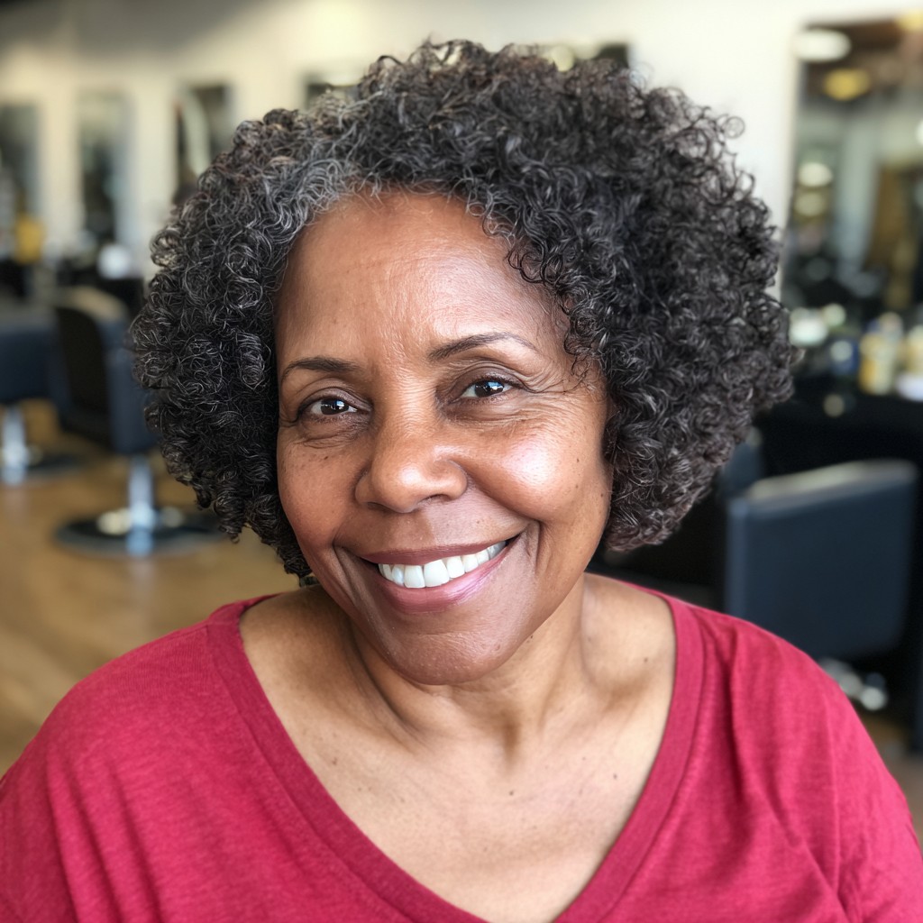 Defined Curly Bob with Soft Volume