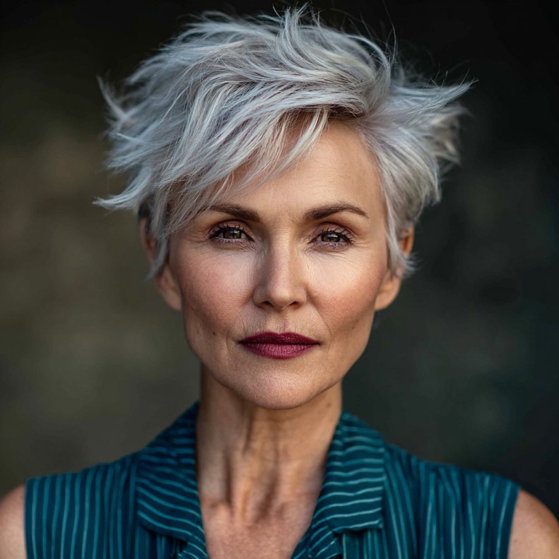 Effortlessly Styled Textured Pixie with Fluffy Layers