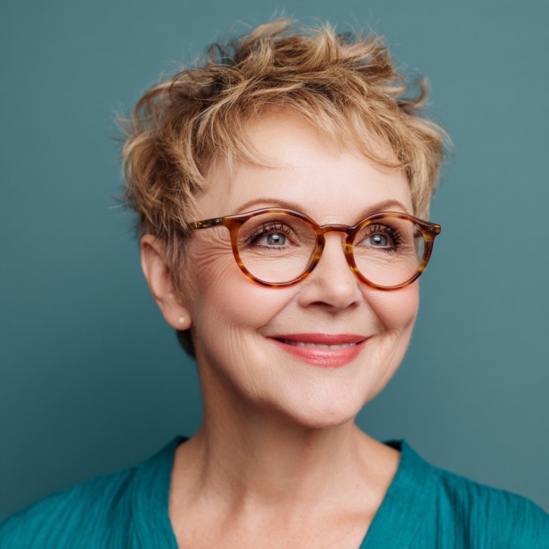 Effortlessly Textured Short Layered Cut