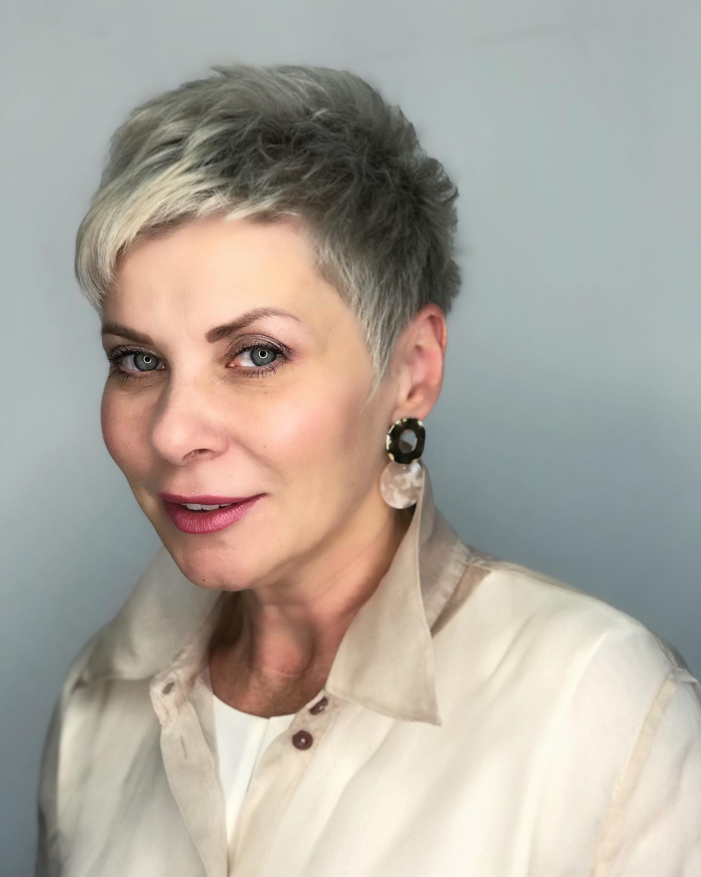 Modern Textured Pixie Cut with Subtle Highlights