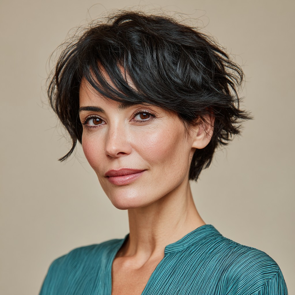 Modern Textured Pixie with Soft Flicks