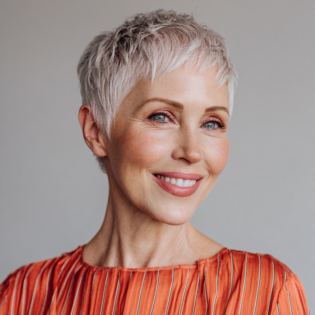 Playful Pixie Cut with Textured Bangs