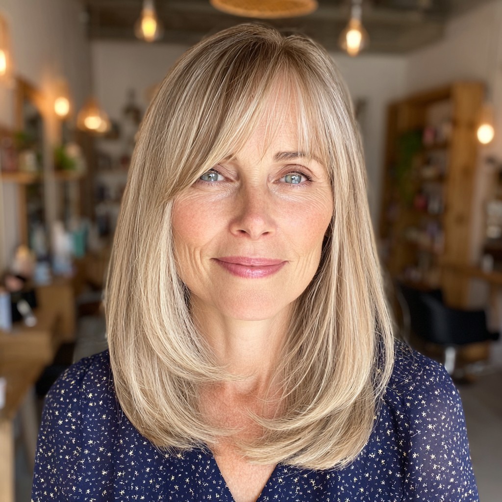 Radiant Long Cut with Soft Side Bangs