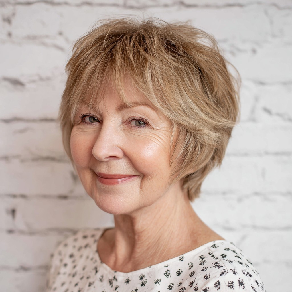 Soft Textured Layered Cut for Effortless Elegance