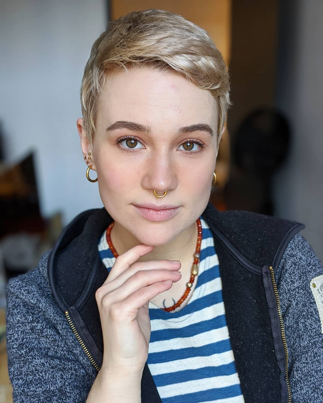 Soft Textured Pixie Cut with Subtle Waves