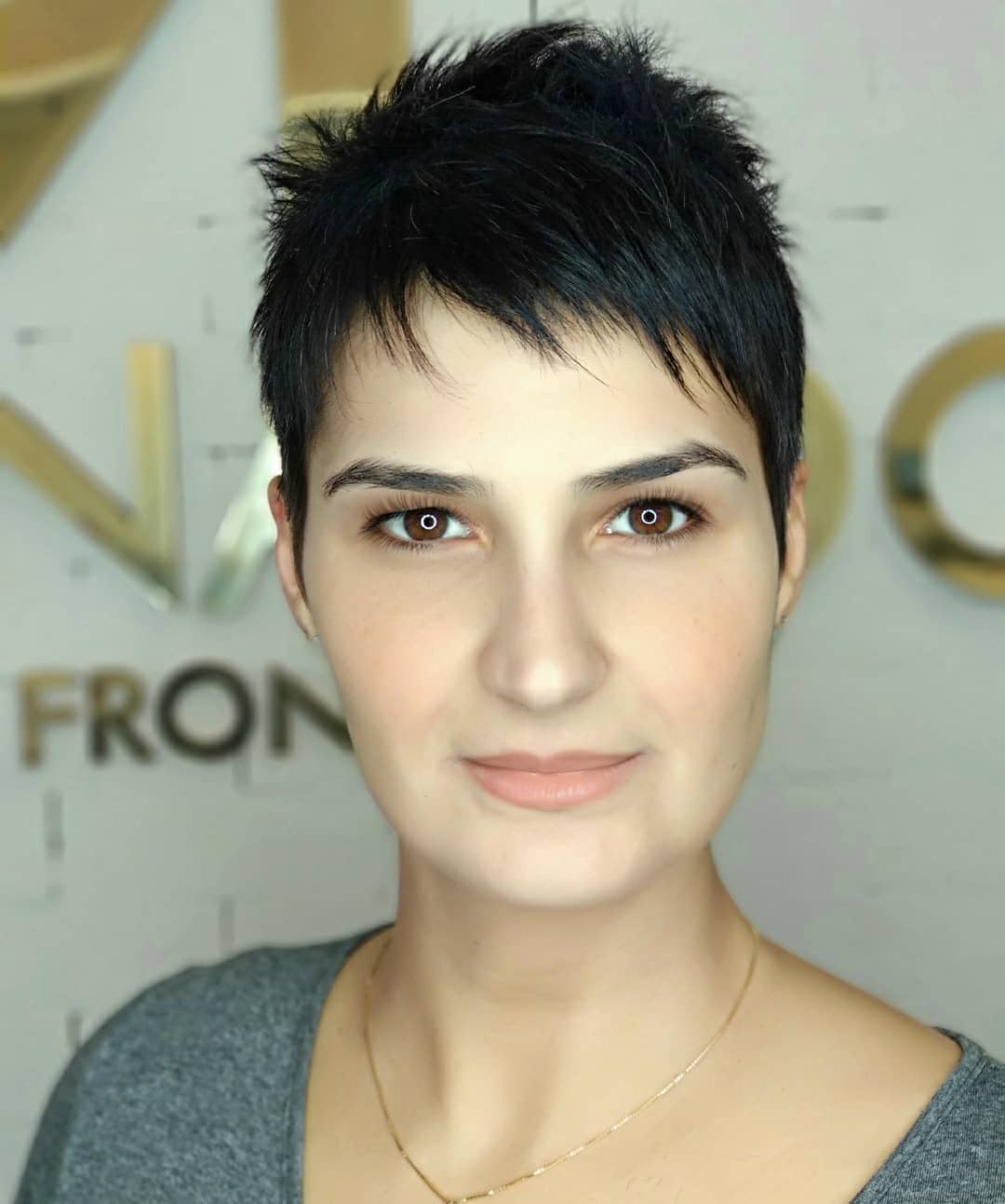 Textured Short Pixie Cut with Edgy Layers