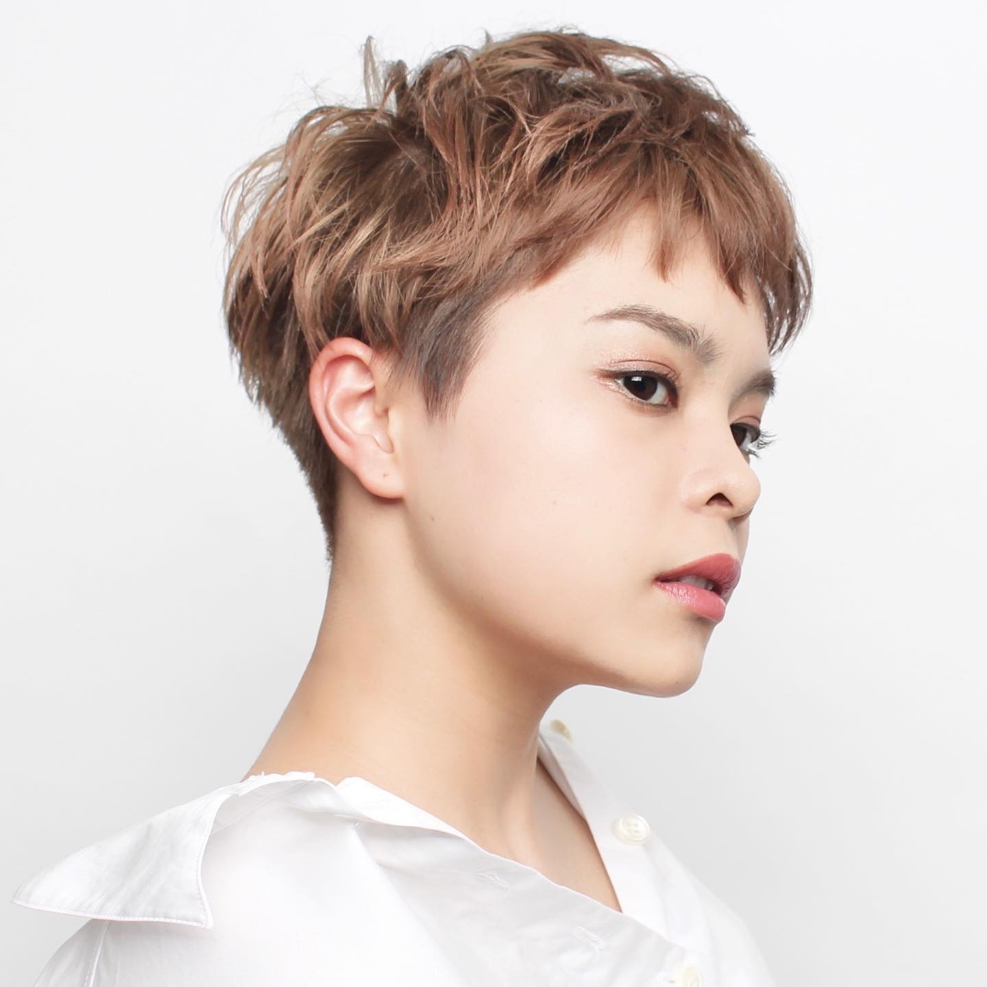 Textured Short Pixie Cut with Soft Layers