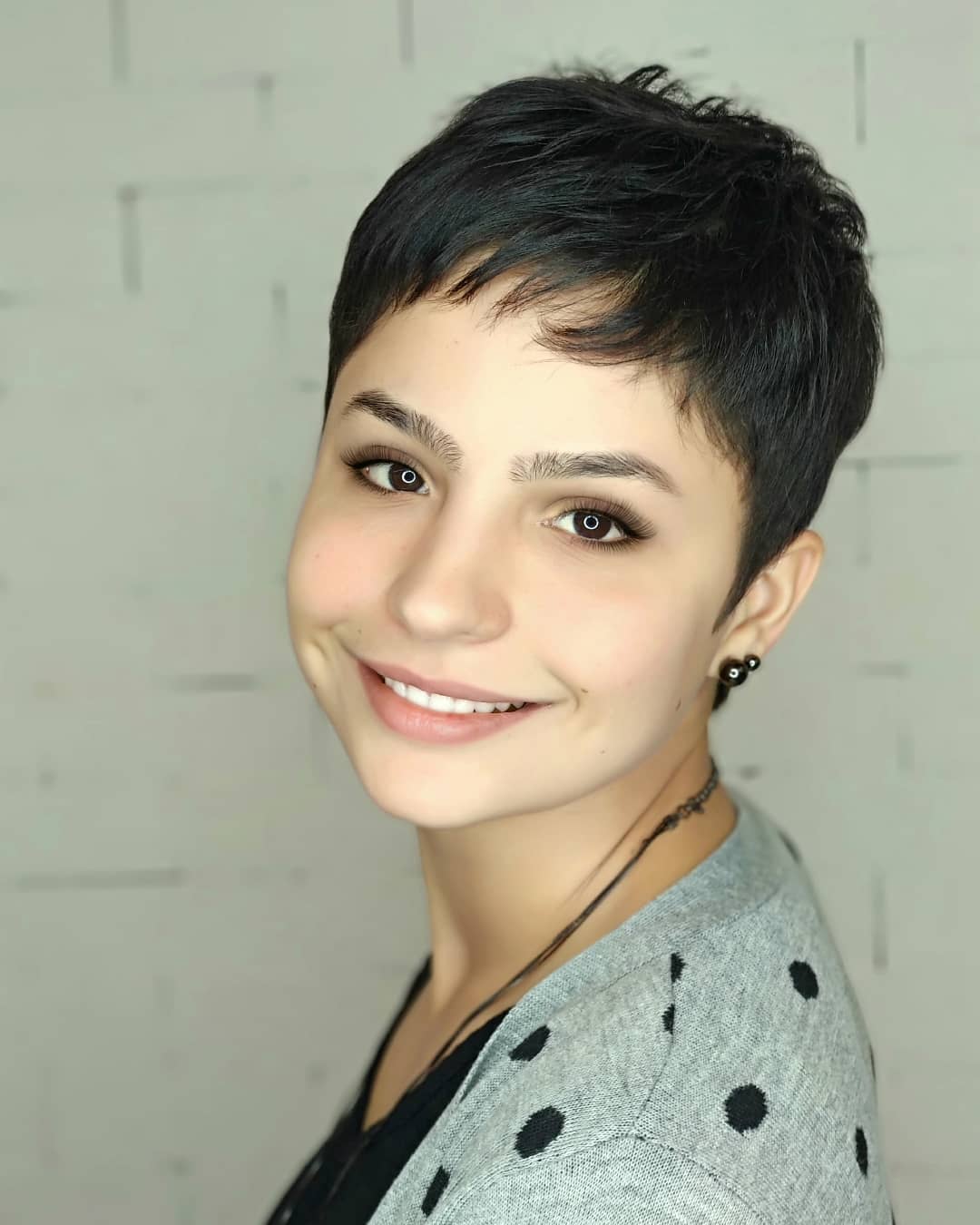 Textured Short Pixie with Soft Bangs