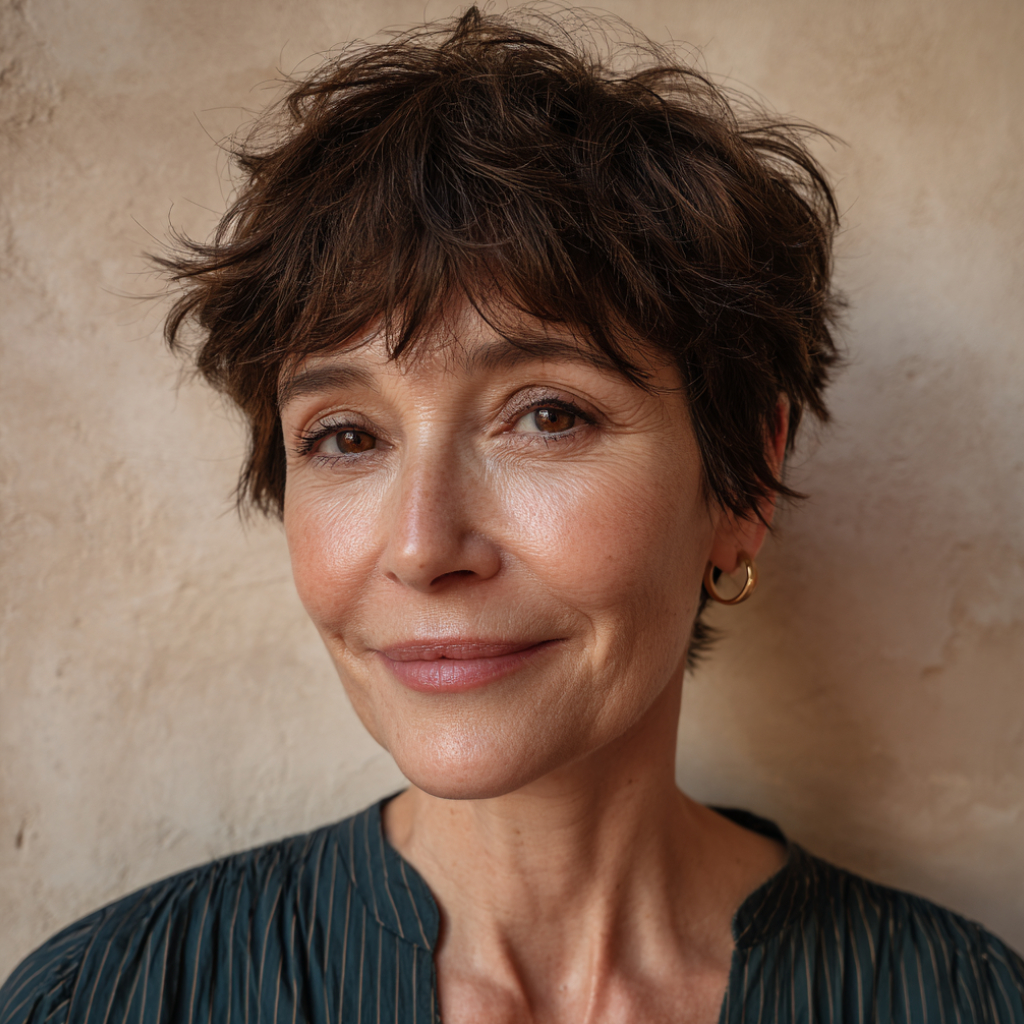 Textured Tousled Pixie with Effortless Volume