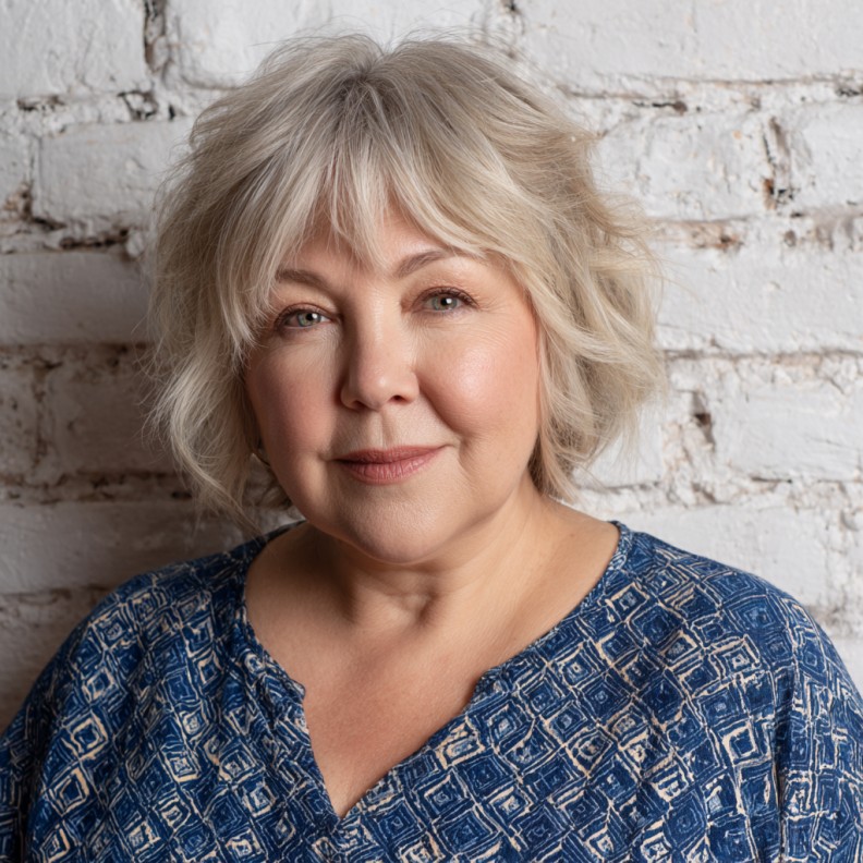 Textured Wispy Bangs with Soft Volume