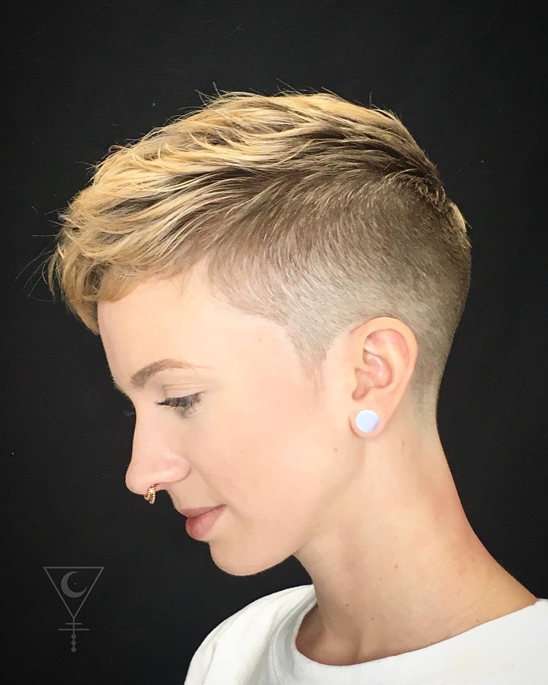 Trendy Textured Pixie Cut with Undercut