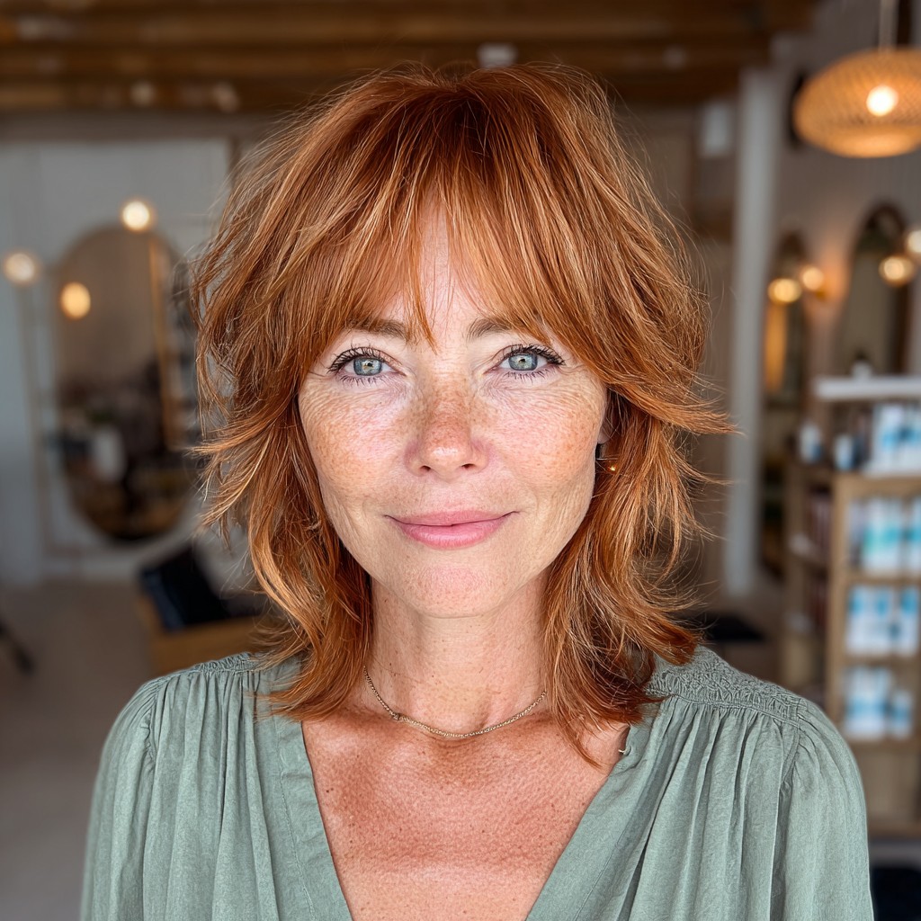 Vibrant Layered Cut with Soft Fringe