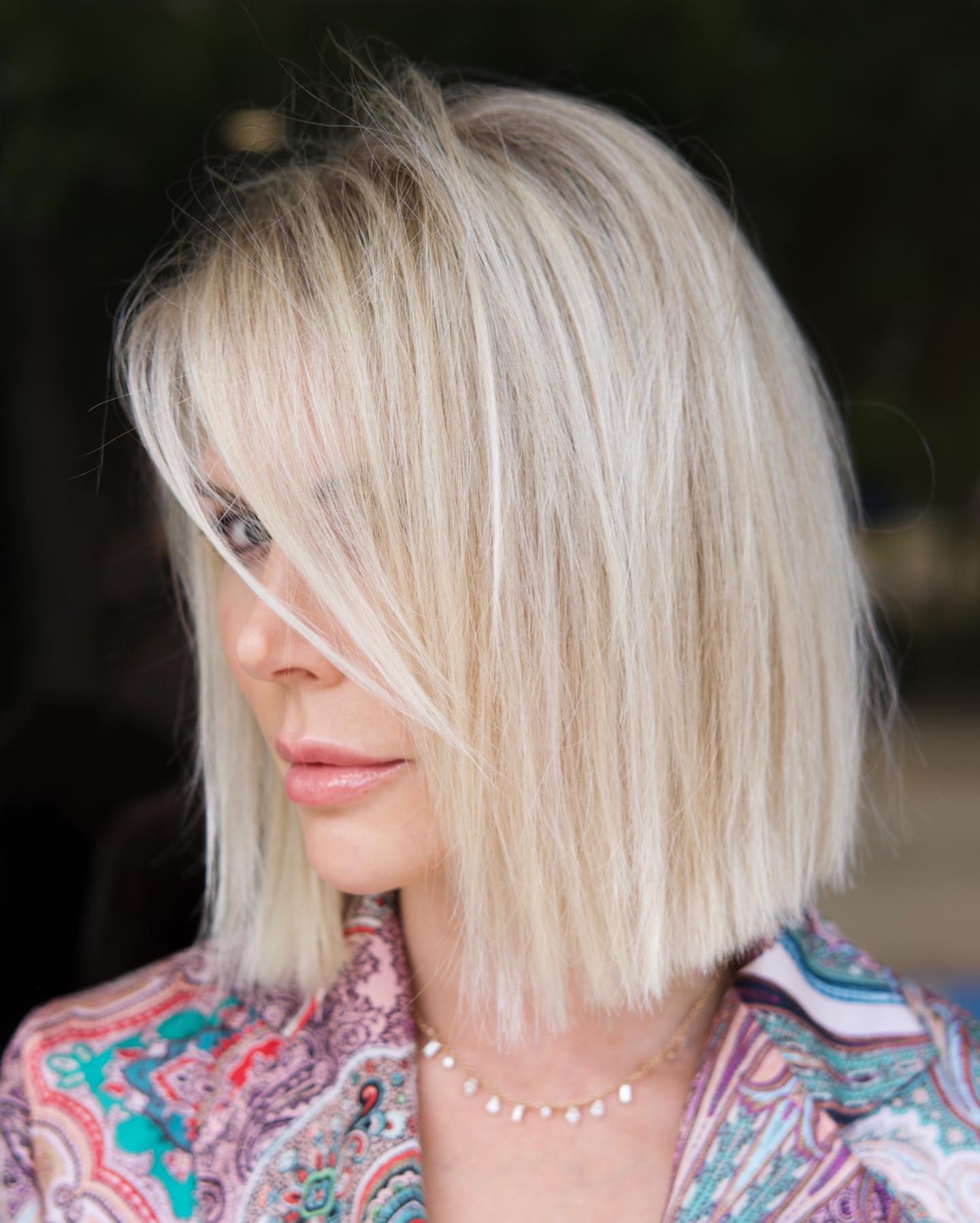 Chic Textured Blunt Bob with Effortless Movement