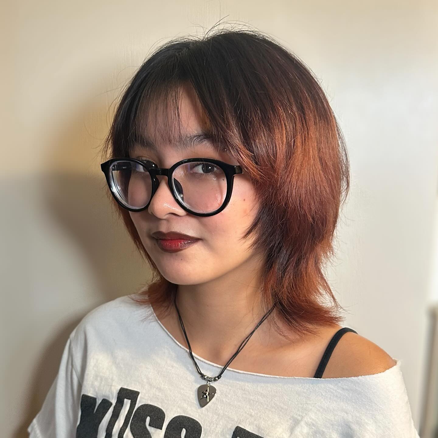 Choppy Textured Cut with Wispy Bangs