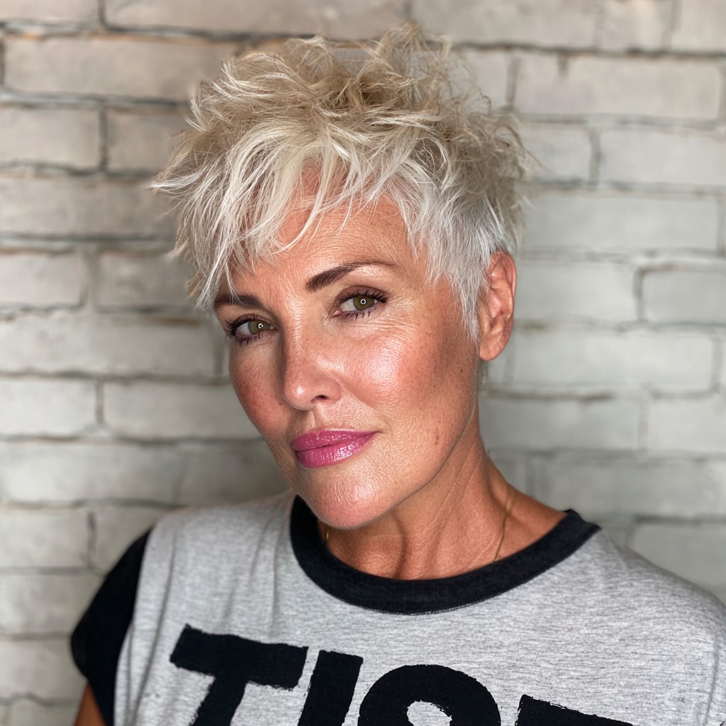 Playful Textured Pixie Cut with Lived-In Layers