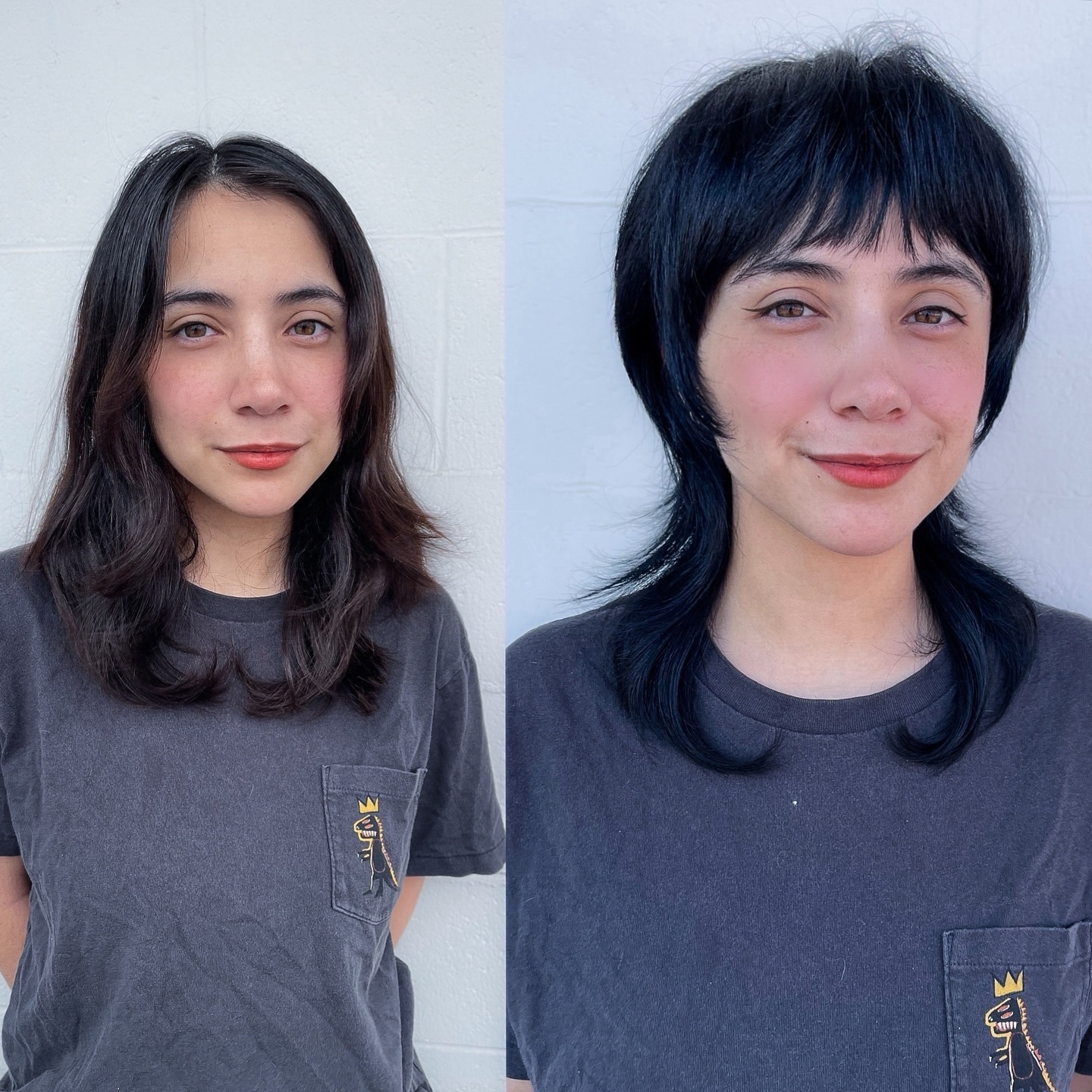 Trendy Shaggy Mullet with Wispy Bangs