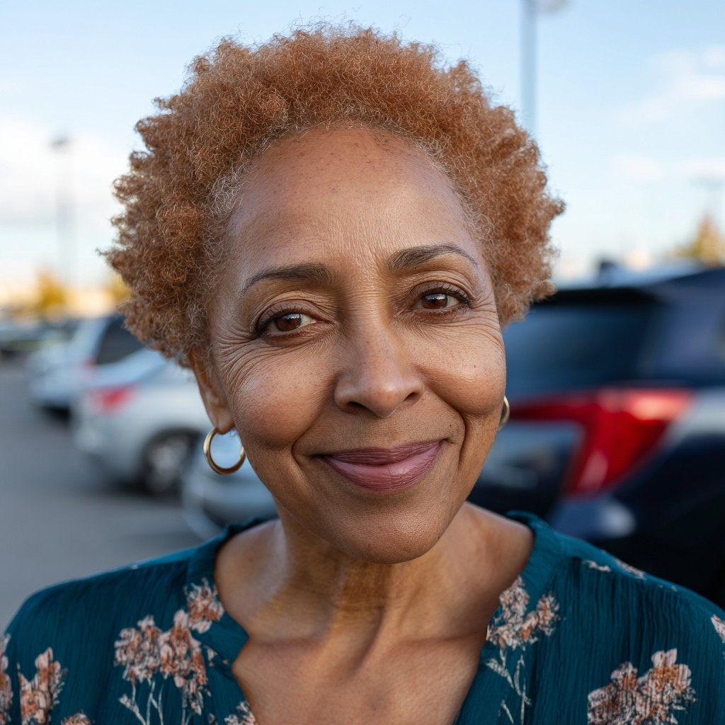 Charming Short Coily Cut with Lively Curls