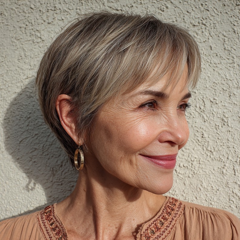 Chic Textured Pixie Bob with Soft Layers