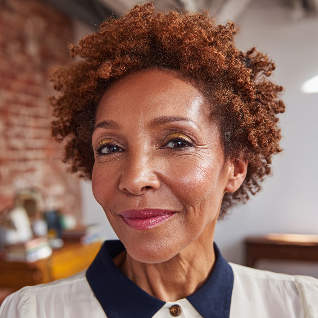 Defined Coily Crop with Natural Volume