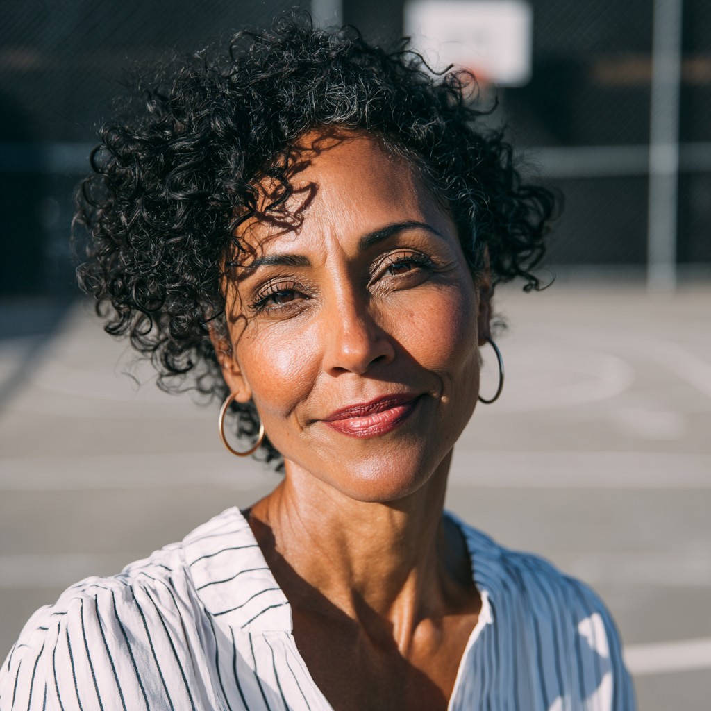 Defined Coily Natural Crown with Soft Volume