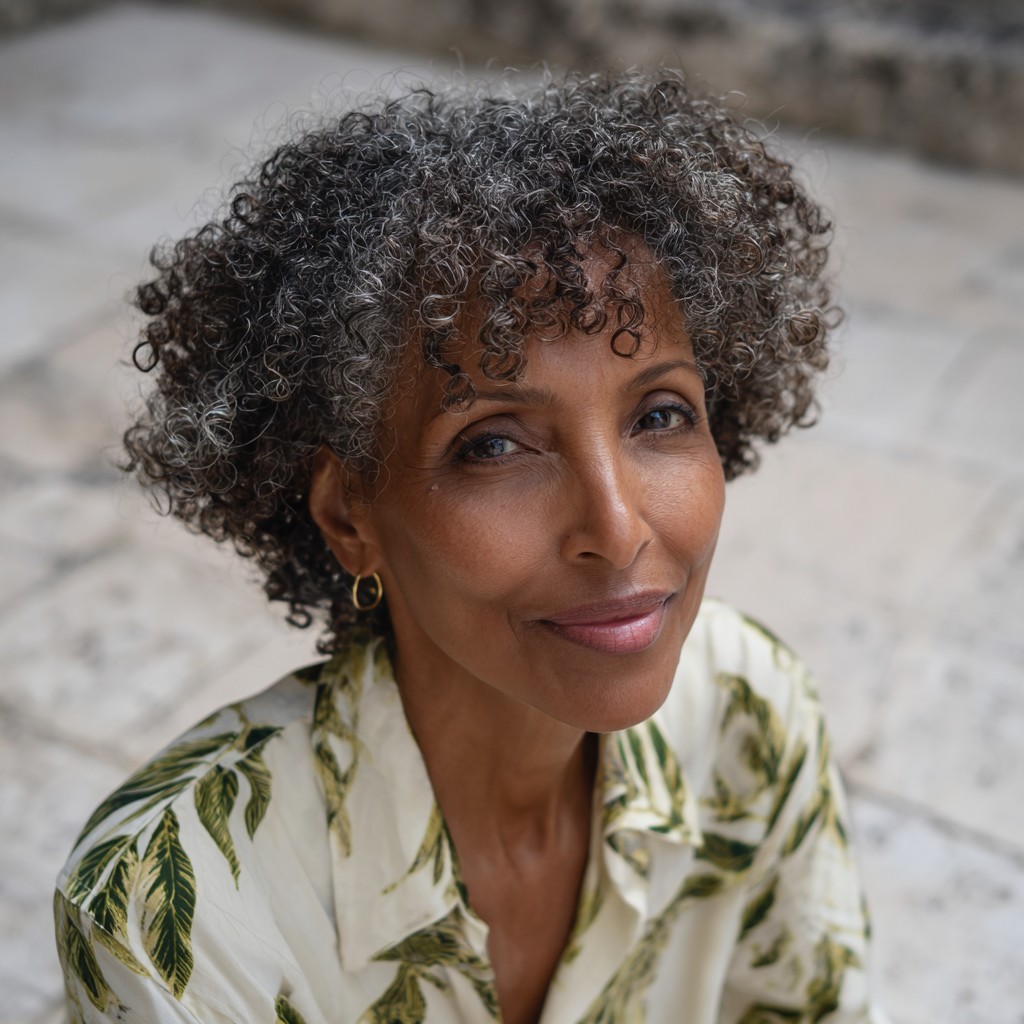 Defined Short Coily Curls with Natural Volume