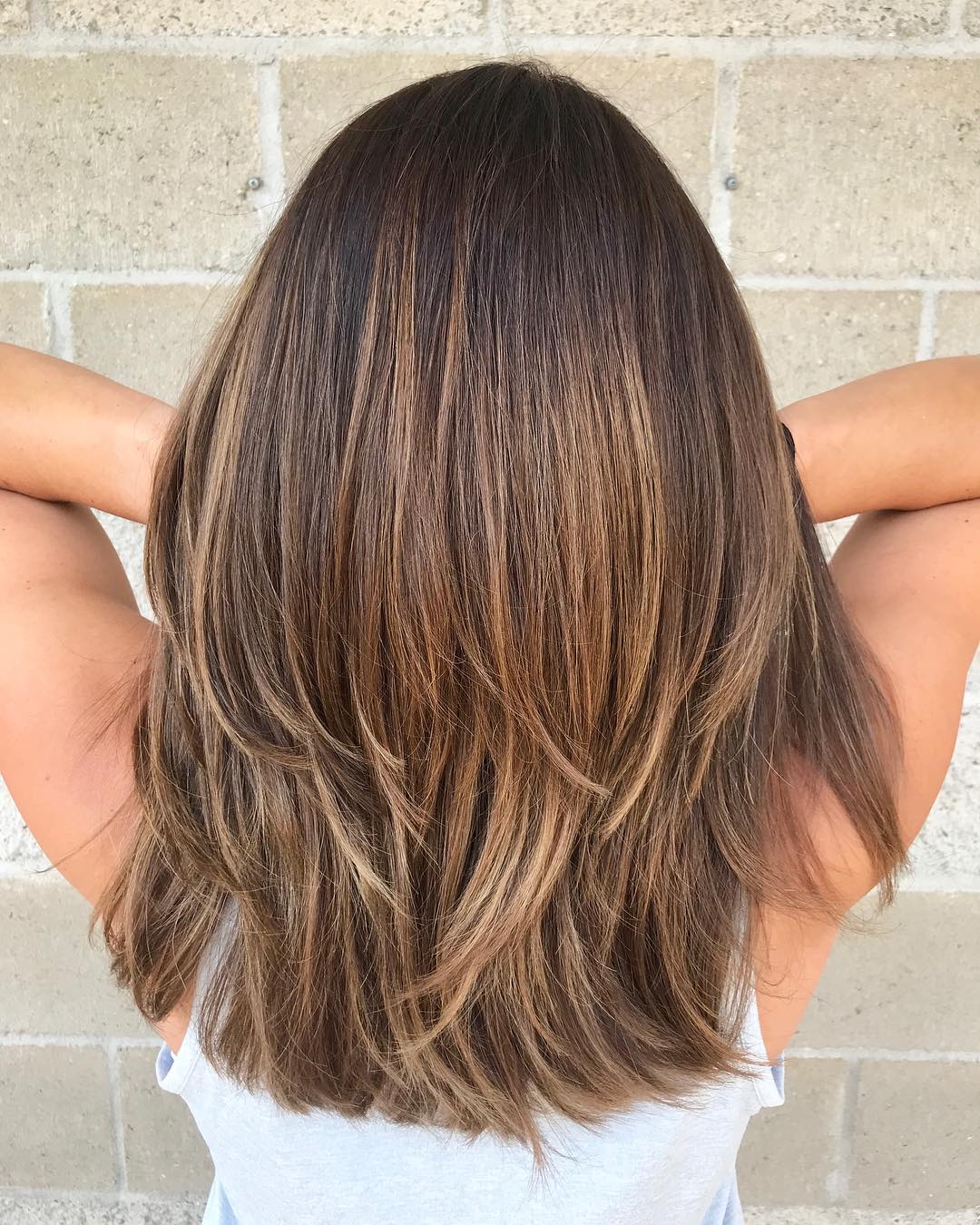 Radiant Long Layered Cut with Subtle Highlights