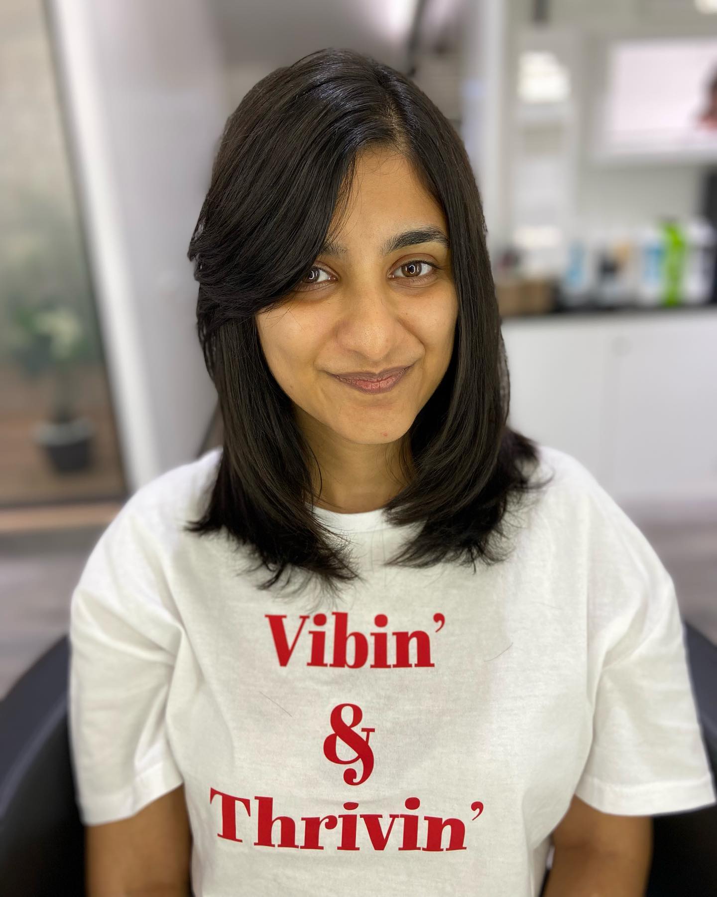 Sleek Layered Cut with Subtle Face-Framing Layers