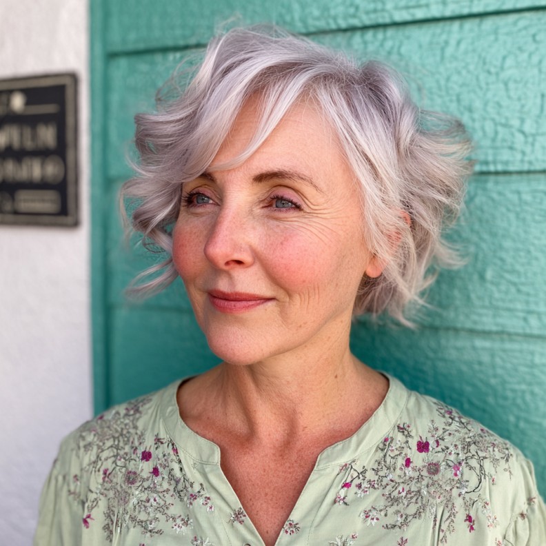 Softly Textured Pixie Bob with Gentle Curls