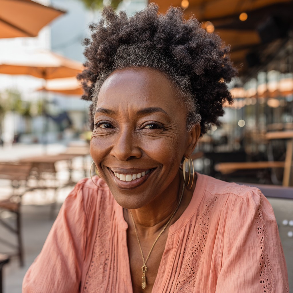 Textured Coily Crown with Defined Volume