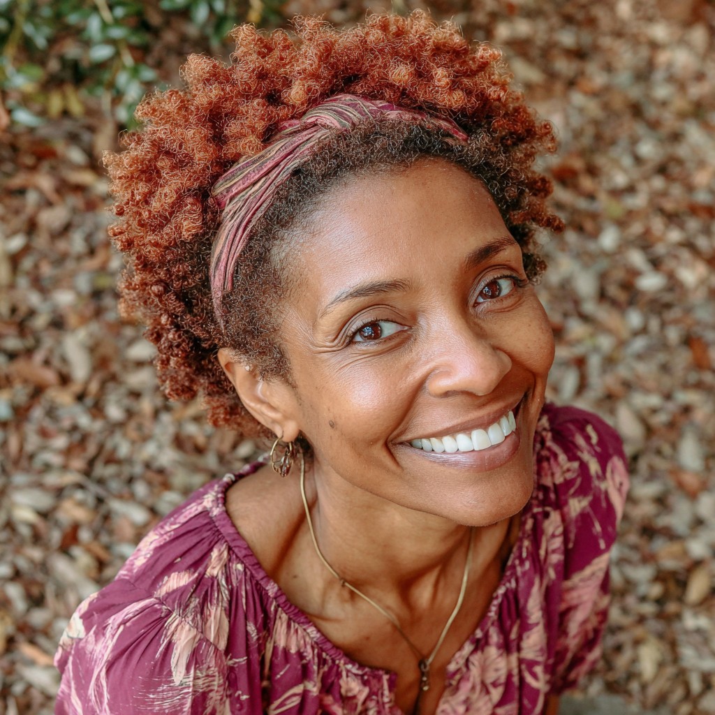 Textured Coily Crown with Vibrant Curls