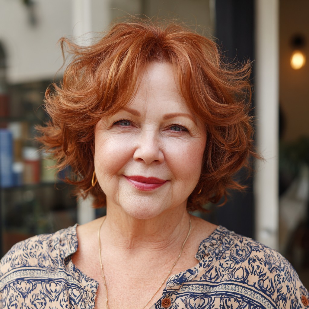 Charming Textured Copper Waves