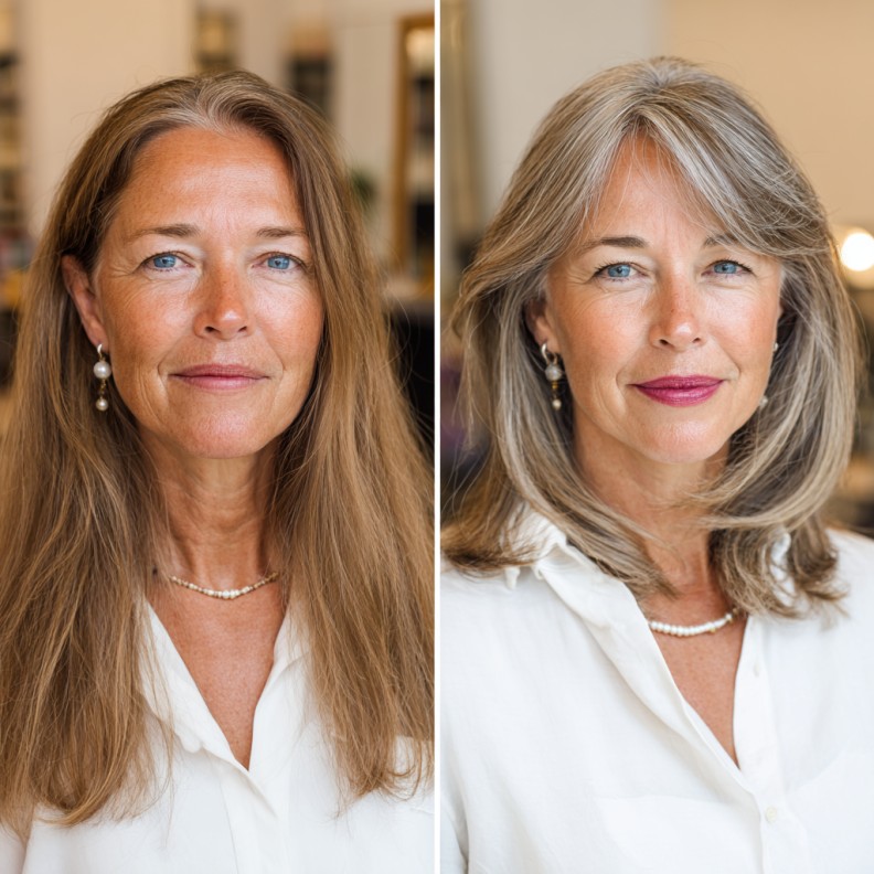 Chic Layered Shag with Soft Waves