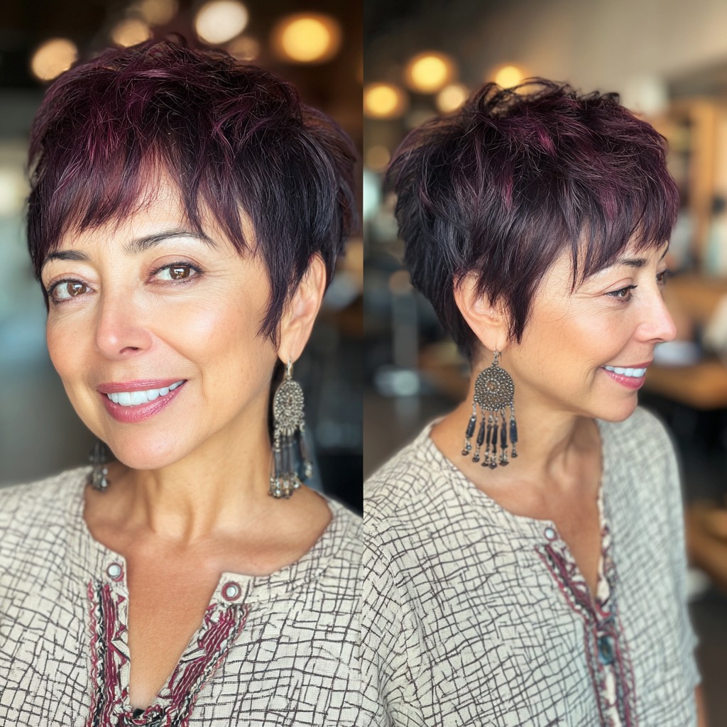 Chic Short Pixie Cut with Dynamic Layers