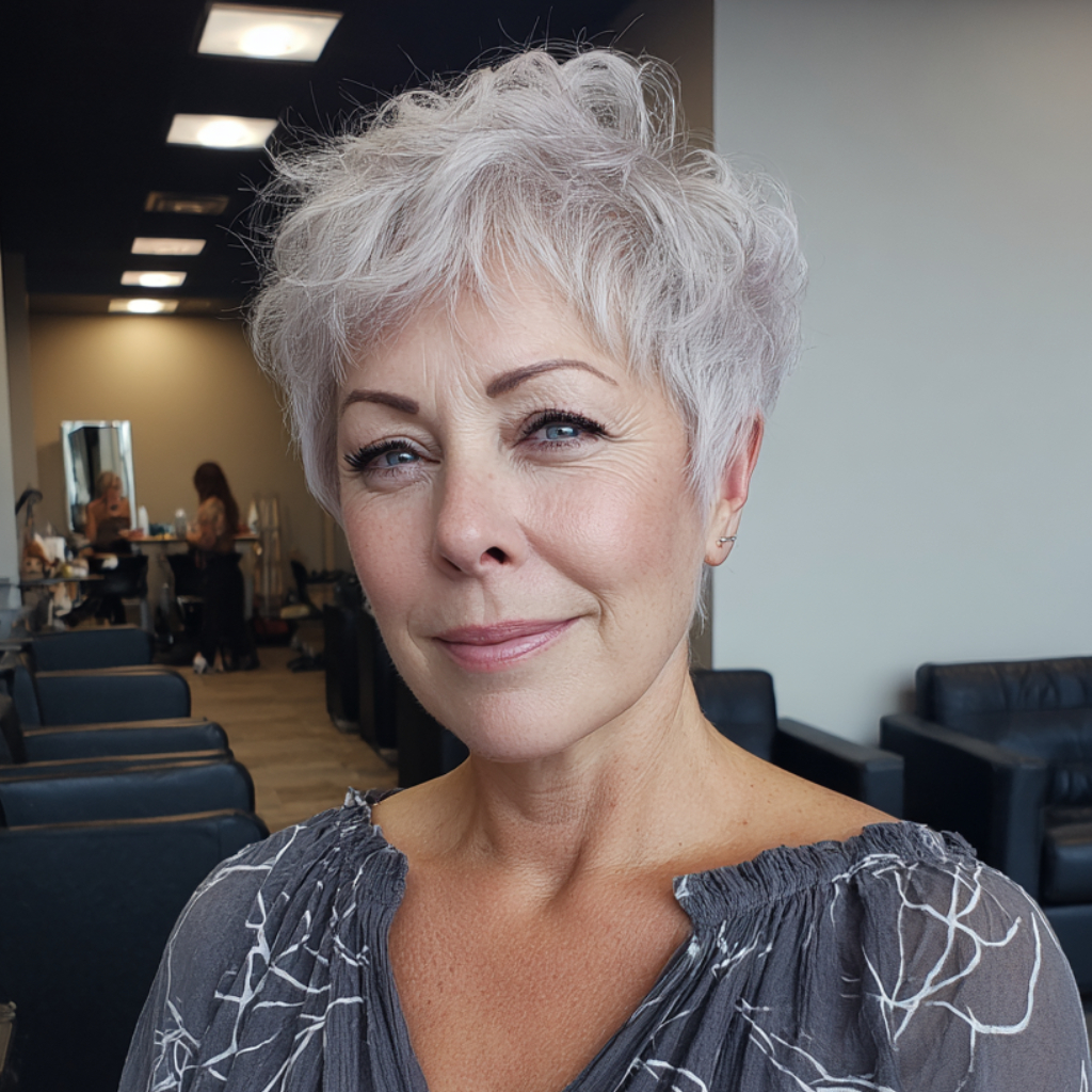 Chic Short Textured Pixie Cut with Soft Waves