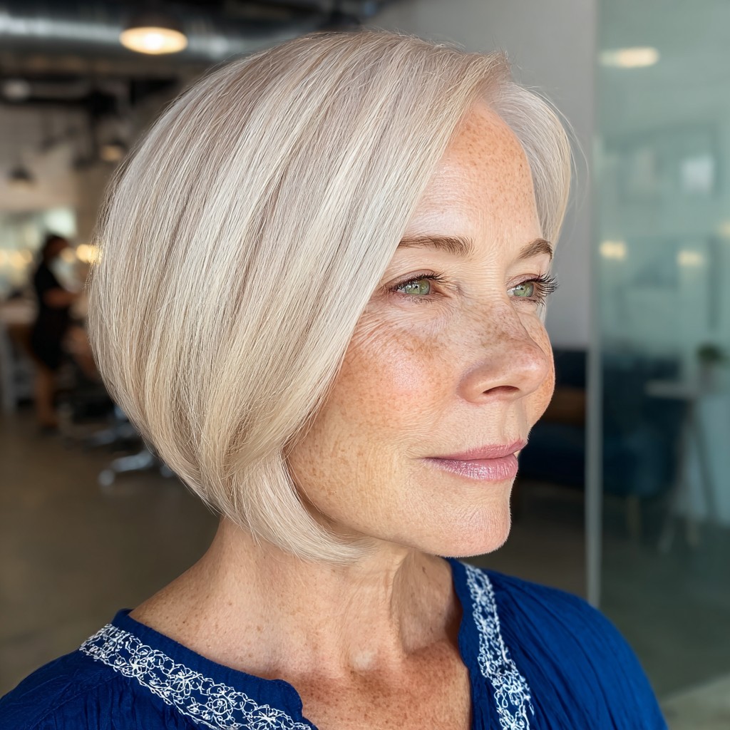 Chic Textured Blunt Bob with Soft Layers