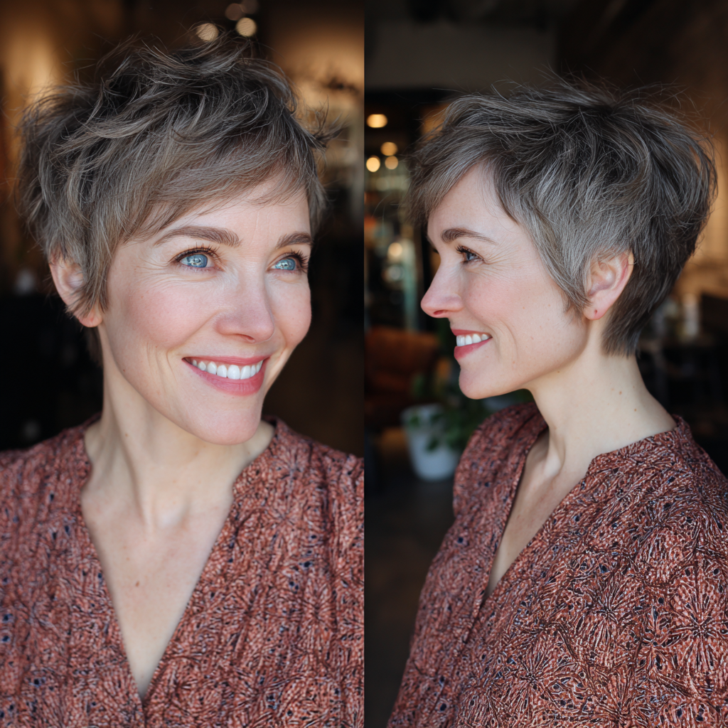 Chic Textured Pixie Cut with Effortless Volume
