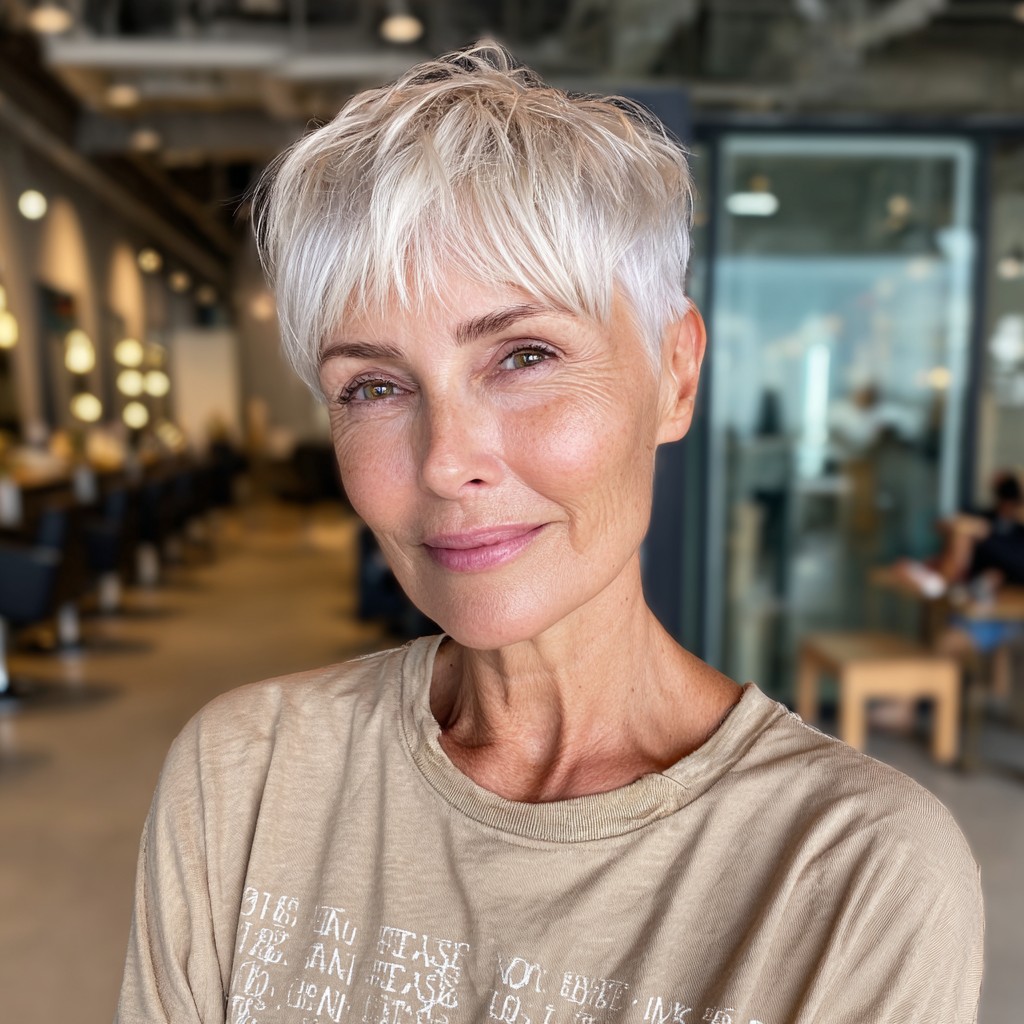 Chic Tousled Textured Pixie Cut