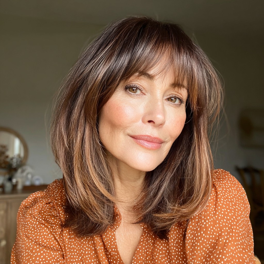 Classic Soft Layered Cut with Wispy Bangs