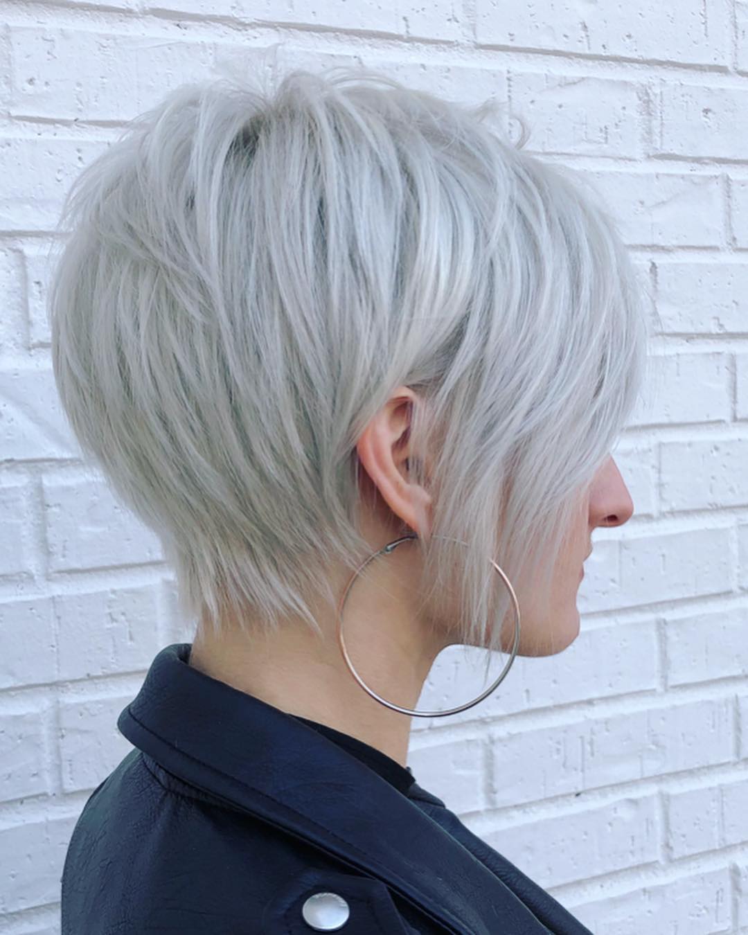 Edgy Long Pixie Cut with Subtle Layers