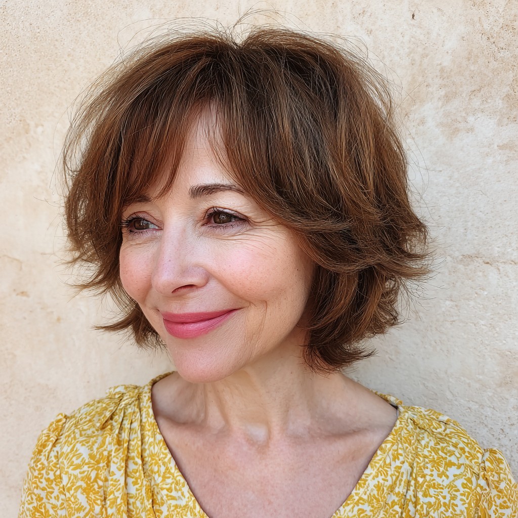 Effortlessly Chic Soft Textured Bob