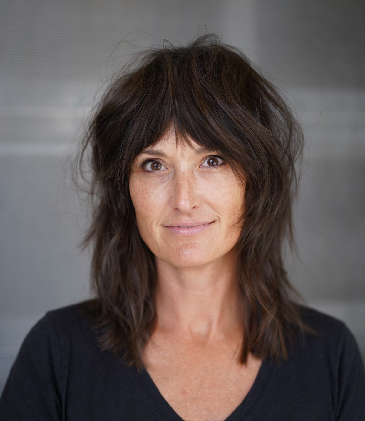 Effortlessly Textured Cropped Wolf Cut with Soft Layers