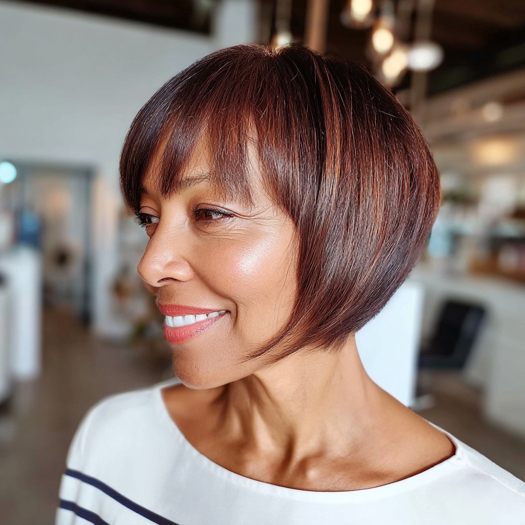 Elegant Rounded Pixie Bob with Subtle Highlights