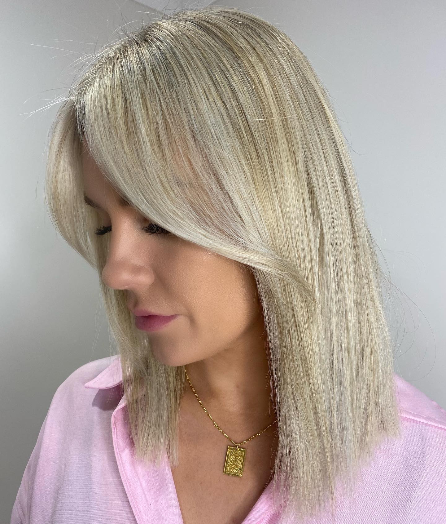 Modern Sleek Long Soft Bangs with Subtle Layers